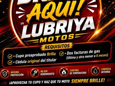 Cupo Brilla - Lubriya Motos