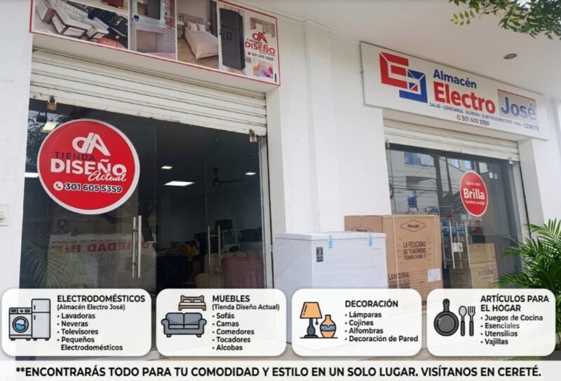 Tienda Diseño Actual & Almacén Electro José: Expertos en Hogar y Tecnología en Cereté